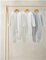 3 Pack Pure Cotton Kite Sleepsuits