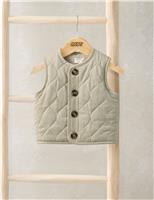 Cotton Blend Quilted Gilet (3-36 Mths)