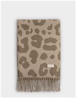 Leopard Print Blanket Scarf
