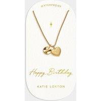 Katie Loxton Short Gold Plated Charm Necklace Gold