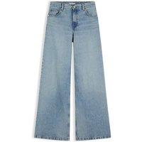 Tommy Hilfiger High Waisted Wide Leg Jeans Mid Blue