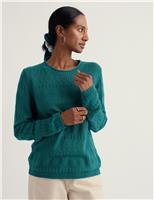 Pure Cotton Knitted Relaxed Jumper