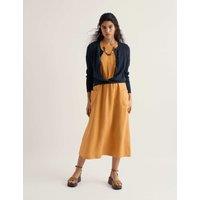 Seasalt Cornwall Pure Cotton Pointelle Relaxed Cardigan Navy