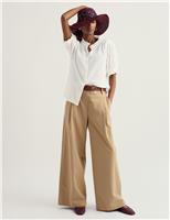 Pure Cotton Round Neck Relaxed Blouse