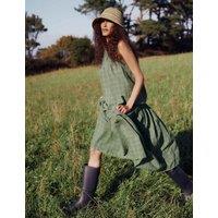 Seasalt Cornwall Cotton Rich Slash Neck Vest Top Green