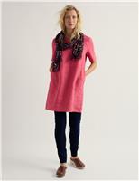 Seasalt Cornwall Pure Linen Floral Scoop Neck Tunic Pink