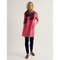Seasalt Cornwall Pure Linen Floral Scoop Neck Tunic Pink