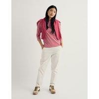 Seasalt Cornwall Pure Cotton Striped Top Pink Mix
