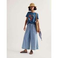 Seasalt Cornwall Pure Cotton Printed T-shirt Blue Mix