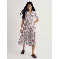 Seasalt Cornwall Pure Cotton Floral Midi Shirt Dress Multi