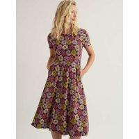 Seasalt Cornwall Cotton Rich Floral Knee Length T-Shirt Dress Multi
