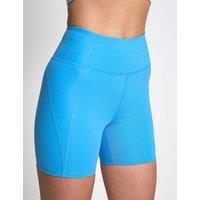 Girlfriend Collective Run High Waisted Sports Shorts Bright Blue