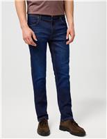 Wrangler Regular Fit Stretch Jeans Blue Denim