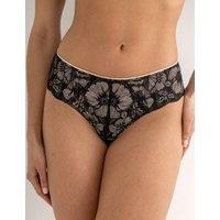 Pour Moi Atelier Microfibre With Lace Brazilian Knickers Black Mix