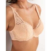 Pour Moi Fleur Lace Padded Wired High Apex Bra (A-F Nude