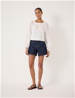 Cotton Rich Denim Shorts