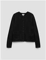 Pure Cotton Textured Cardigan