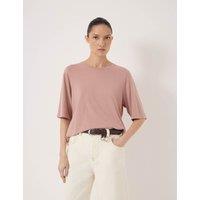 HUSH Cotton Rich T-Shirt Light Pink