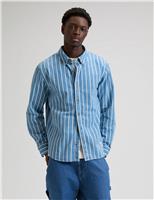 Regular Fit Striped Denim Shirt