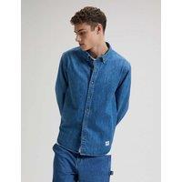 Lee Regular Fit Denim Shirt Blue Denim