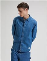 Lee Regular Fit Denim Shirt Blue Denim