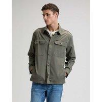 Lee Regular Fit Cotton Rich Overshirt Green