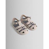 JoJo Maman Bb Kids' Anchor Jelly Sandals (4-11 Small) Stone