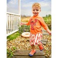 JoJo Maman Bb 2 Piece Lobster Long Sleeve Rash Vest Set (6 Mths - 6 Yrs) Orange Mix