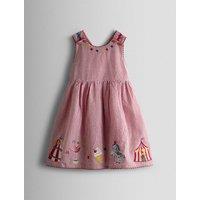 JoJo Maman Bb Fairground Applique Cross Back Dress (6 Mths-7 Yrs) Berry
