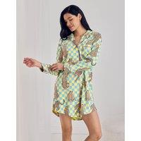 Chelsea Peers Cotton Rich Checked Nightshirt Multi