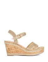 Wide Fit Buckle Wedge Sandals