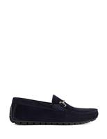 Dune London Wide Fit Leather Slip On Loafers Brown