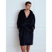 Chelsea Peers Fleece Hooded Dressing Gown Navy