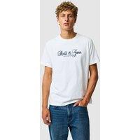 Rodd & Gunn Wendon Valley Pure Cotton Logo T-Shirt White Mix