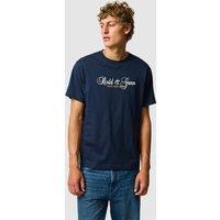 Rodd & Gunn Wendon Valley Pure Cotton Logo T-Shirt Navy Mix