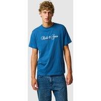 Rodd & Gunn Wendon Valley Pure Cotton Logo T-Shirt Blue Mix