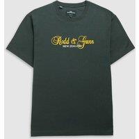 Rodd & Gunn Wendon Valley Pure Cotton Logo T-Shirt Dark Green Mix