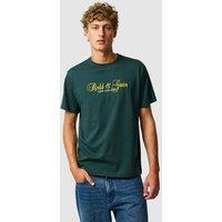Rodd & Gunn Wendon Valley Pure Cotton Logo T-Shirt Dark Green Mix
