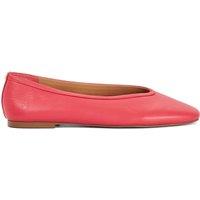 Dune London Leather Flat Round Toe Ballet Pumps Pink