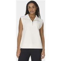 Sweaty Betty CloudWeight Modal Blend Half Zip Pullover Cream