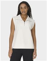 Sweaty Betty CloudWeight Modal Blend Half Zip Pullover Cream