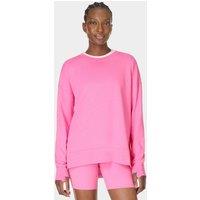 Sweaty Betty After Class Cotton Modal Longline Sweatshirt Pink