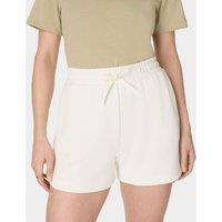 Sweaty Betty Sand Wash Modal Blend High Waisted Shorts Cream