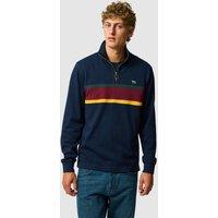 Rodd & Gunn Chesterfield Pure Cotton Half Zip Sweatshirt Navy Mix