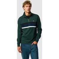 Rodd & Gunn Chesterfield Pure Cotton Half Zip Sweatshirt Dark Green Mix
