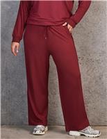 Cotton Rich Wide Leg Trousers with Modal