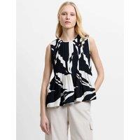 French Connection Printed Top Black Mix