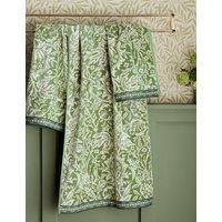 MORRIS & CO Cotton-Rich Elmcote Towel Green Mix