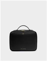 Personalised Faux Leather Hanging Make-Up Bag