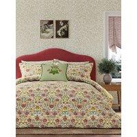 Morris & Co Pure Cotton Rose Bedding Set Green Mix